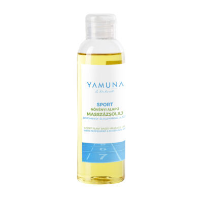 Yamuna SPORT növényi alapú masszázsolaj borsmenta-rozmaring olajjal 250ml